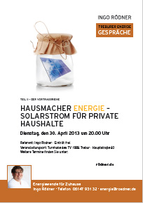 HAUSMACHER ENERGIE – SOLARSTROM FÜR PRIVATE HAUSHALTE